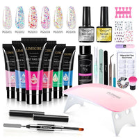Fingernail Gel Polish Products Set Manicure Cuticle Pusher Tips Finger Extend Mold Glue Poly Nail Accessories Art Brush Tool Kit - 7DAY'S