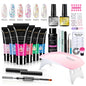 Fingernail Gel Polish Products Set Manicure Cuticle Pusher Tips Finger Extend Mold Glue Poly Nail Accessories Art Brush Tool Kit - 7DAY'S