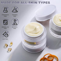 Firming Neck Cream & Anti - Wrinkle Night Cream with Coenzyme Q10 + Pro - Retinol, Unscented Skin Firming Neck Cream, Anti Aging Facial Moisturizer for Sensitive Skin, 1.76 Oz Jar - 7DAY'S