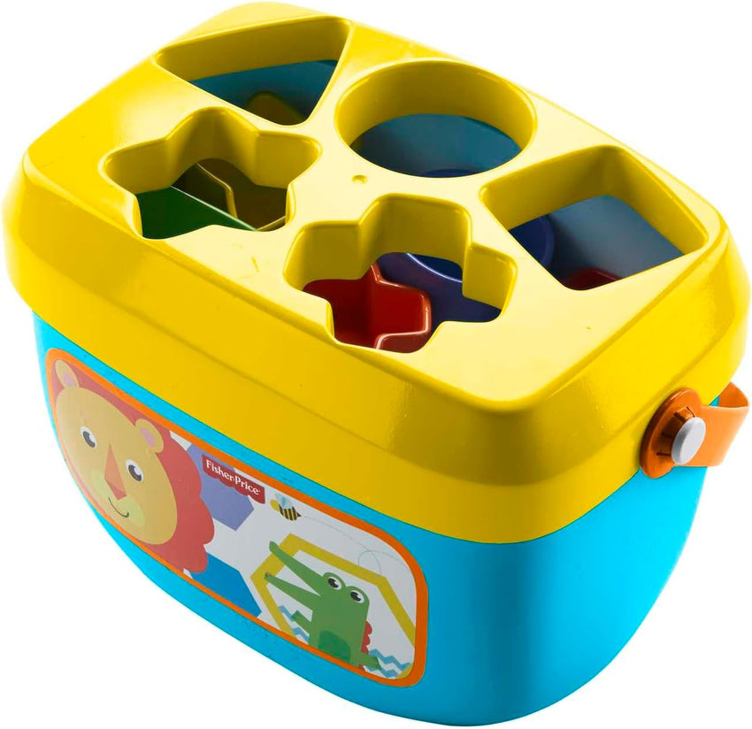 Fisher - Price Stacking Toy Baby's First Blocks Set of 10 Shapes for Sorting Play for Infants Ages 6+ Months - 7DAY'S