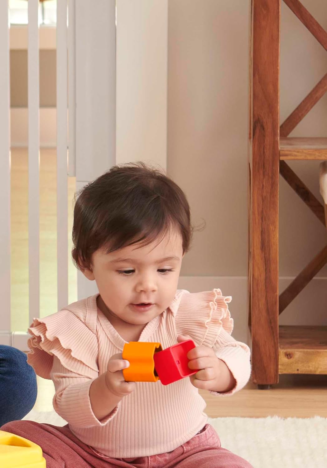 Fisher - Price Stacking Toy Baby's First Blocks Set of 10 Shapes for Sorting Play for Infants Ages 6+ Months - 7DAY'S