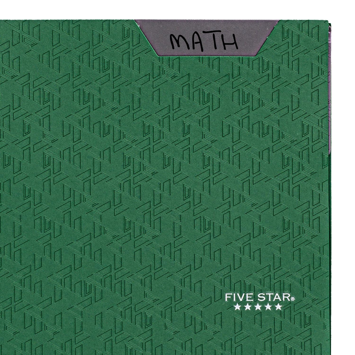 Five Star 2 - Pocket Folder, 4 Pack, Plastic Folder with Stay - Put Tabs and Prong Fasteners, Holds 8 - 1/2" x 11" Paper, Black, Fire Red, Forest Green, Pacific Blue (38048) - 7DAY'S