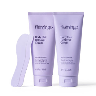 Flamingo Facial Hair Removal Cream - 1.35 fl oz - Pack of 2 - Gentle Formula - Safe for Sensitive Skin - 7DAY'S