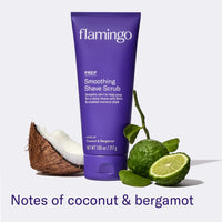 Flamingo Razor Shaving Set for Women - 5 - Blade Razor, Nourishing Shave Oil, and Shower Holder - Lilac - 7DAY'S