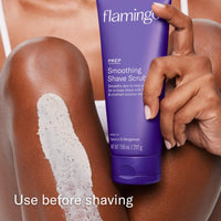 Flamingo Razor Shaving Set for Women - 5 - Blade Razor, Nourishing Shave Oil, and Shower Holder - Lilac - 7DAY'S