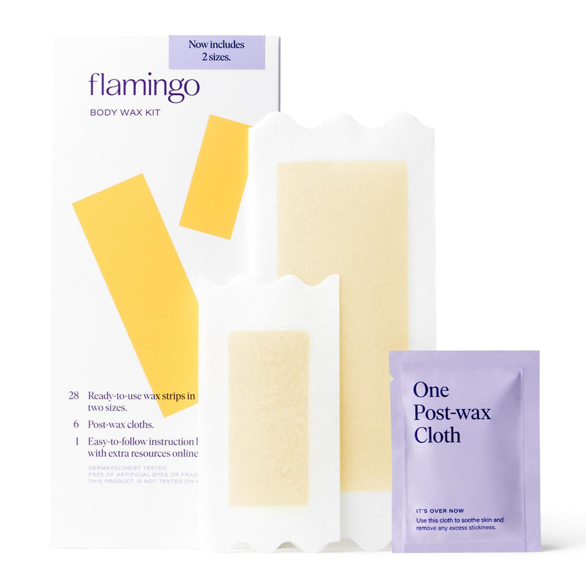 Flamingo Wax Strips for Hair Removal, Women's Body Wax Kit, Pack of 2 - 7DAY'S