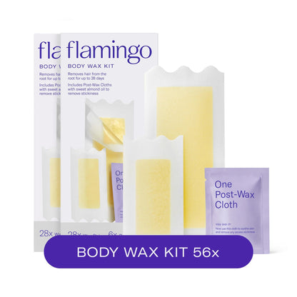 Flamingo Wax Strips for Hair Removal, Women's Body Wax Kit, Pack of 2 - 7DAY'S