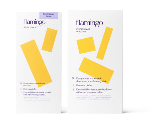 Flamingo Wax Strips for Hair Removal, Women's Body Wax Kit, Pack of 2 - 7DAY'S