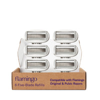 FLAMINGO Women's Razor 5 - Blade Refills - Razors for Women - 6ct - 7DAY'S