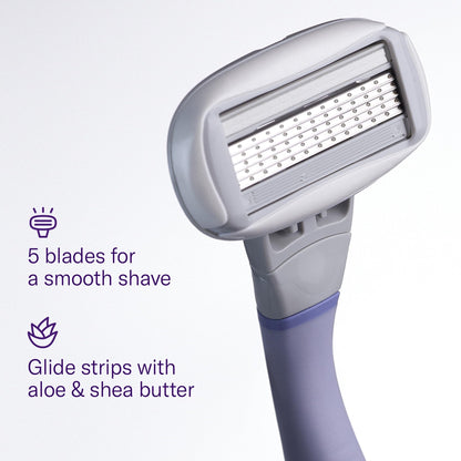 FLAMINGO Women's Razor 5 - Blade Refills - Razors for Women - 6ct - 7DAY'S