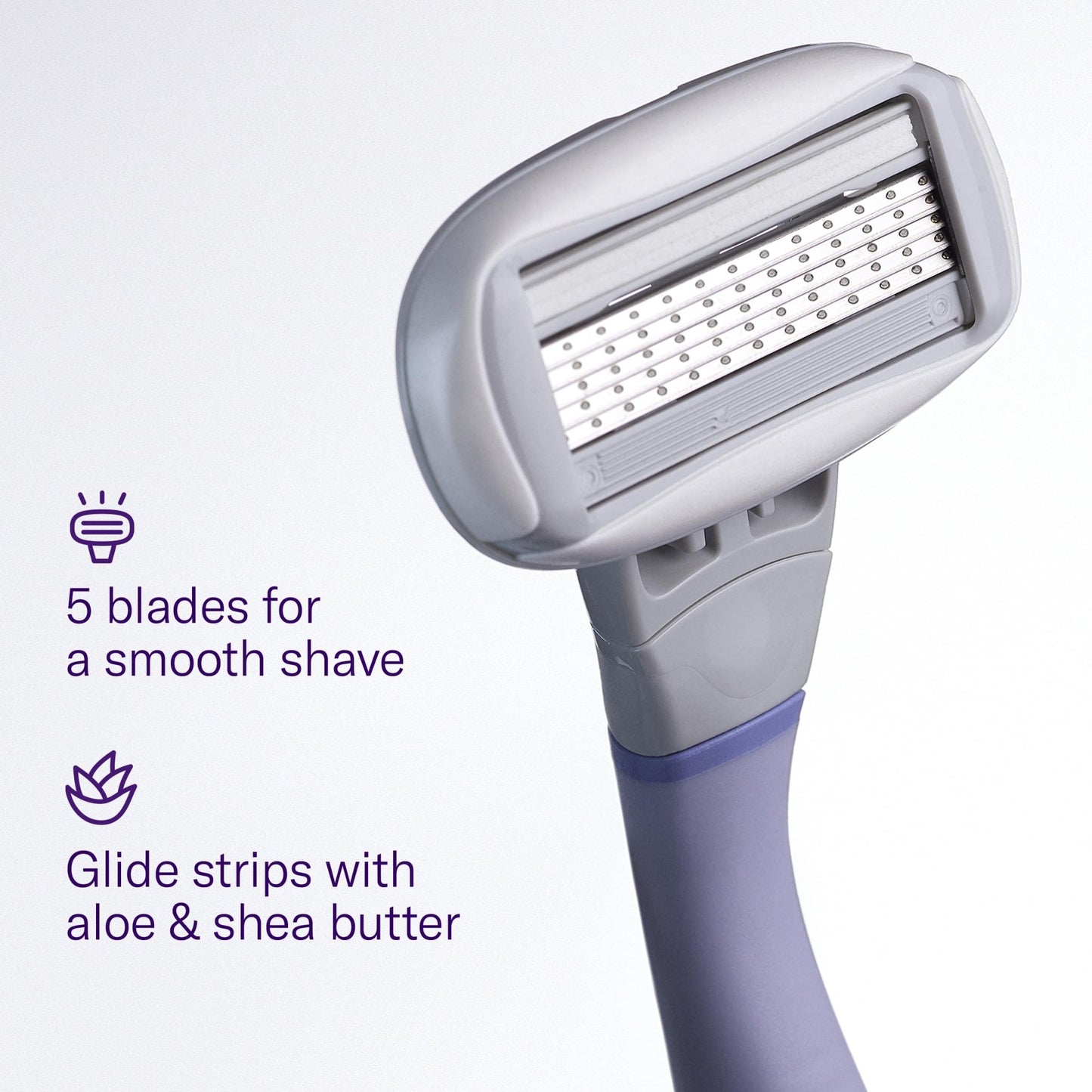 FLAMINGO Women's Razor 5 - Blade Refills - Razors for Women - 6ct - 7DAY'S