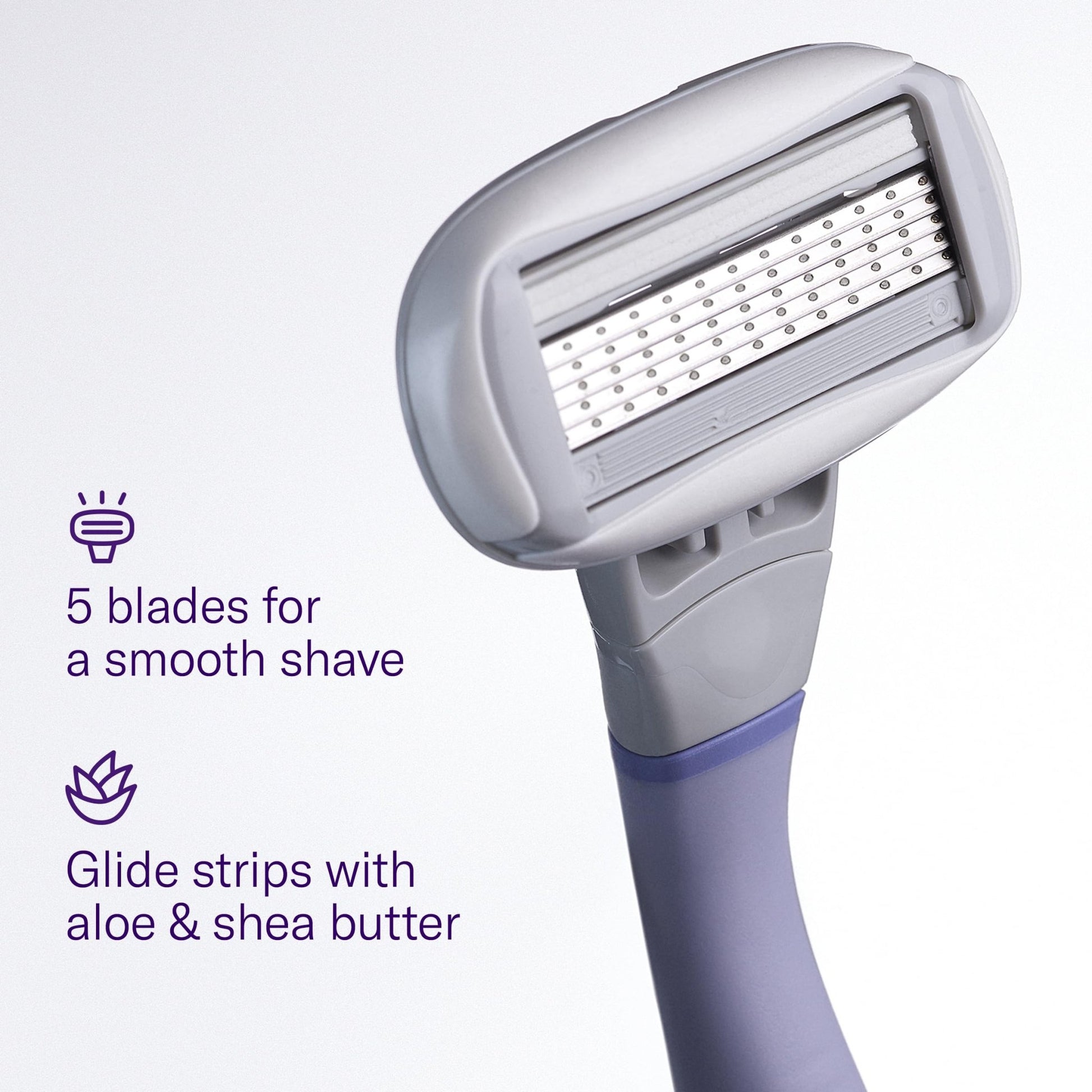 FLAMINGO Women's Razor 5 - Blade Refills - Razors for Women - 6ct - 7DAY'S