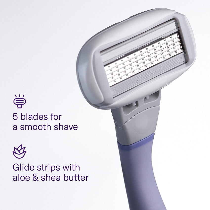 FLAMINGO Women's Razor 5 - Blade Refills - Razors for Women - 6ct - 7DAY'S