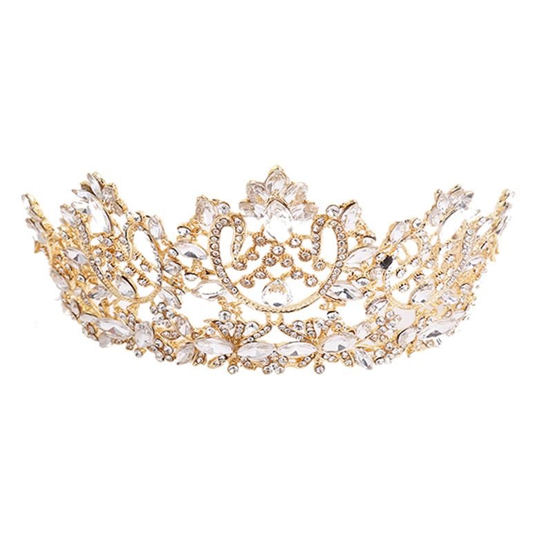 Flower Horse Eye Atmospheric Bride Crown Photography Birthday Show Tiara - 7DAY'S