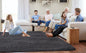 Fluffy Luxury Large Area Rug, Non - Skid Fleece Carpets For Bedroom,Living/Kids Room ,Home Décor, Soft Plush Furry, Floor Rug (5x7 Feet, Grey),Washable - 7DAY'S