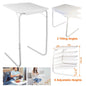 Foldable Tray Table Portable Sofa TV Tray 6 Heights 3 Angles Laptop Desk Adjustable Eating Dinner Coffee for Bed Dorm Home - 7DAY'S
