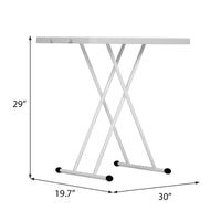 Folding Table Writing Desk with Adjustable Height for Study Office Home Use - 7DAY'S