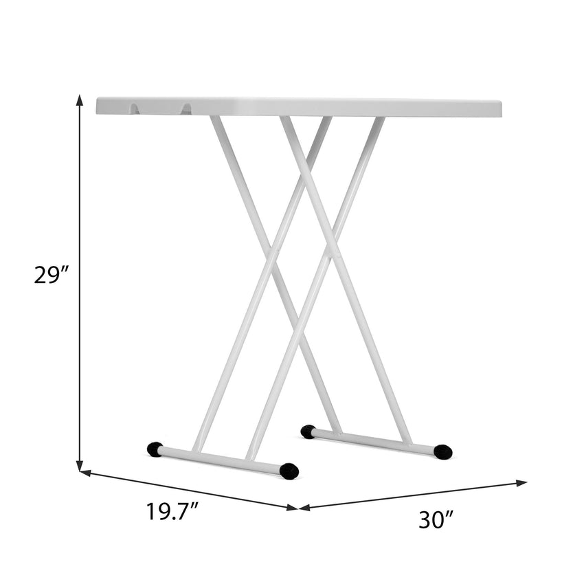 Folding Table Writing Desk with Adjustable Height for Study Office Home Use - 7DAY'S