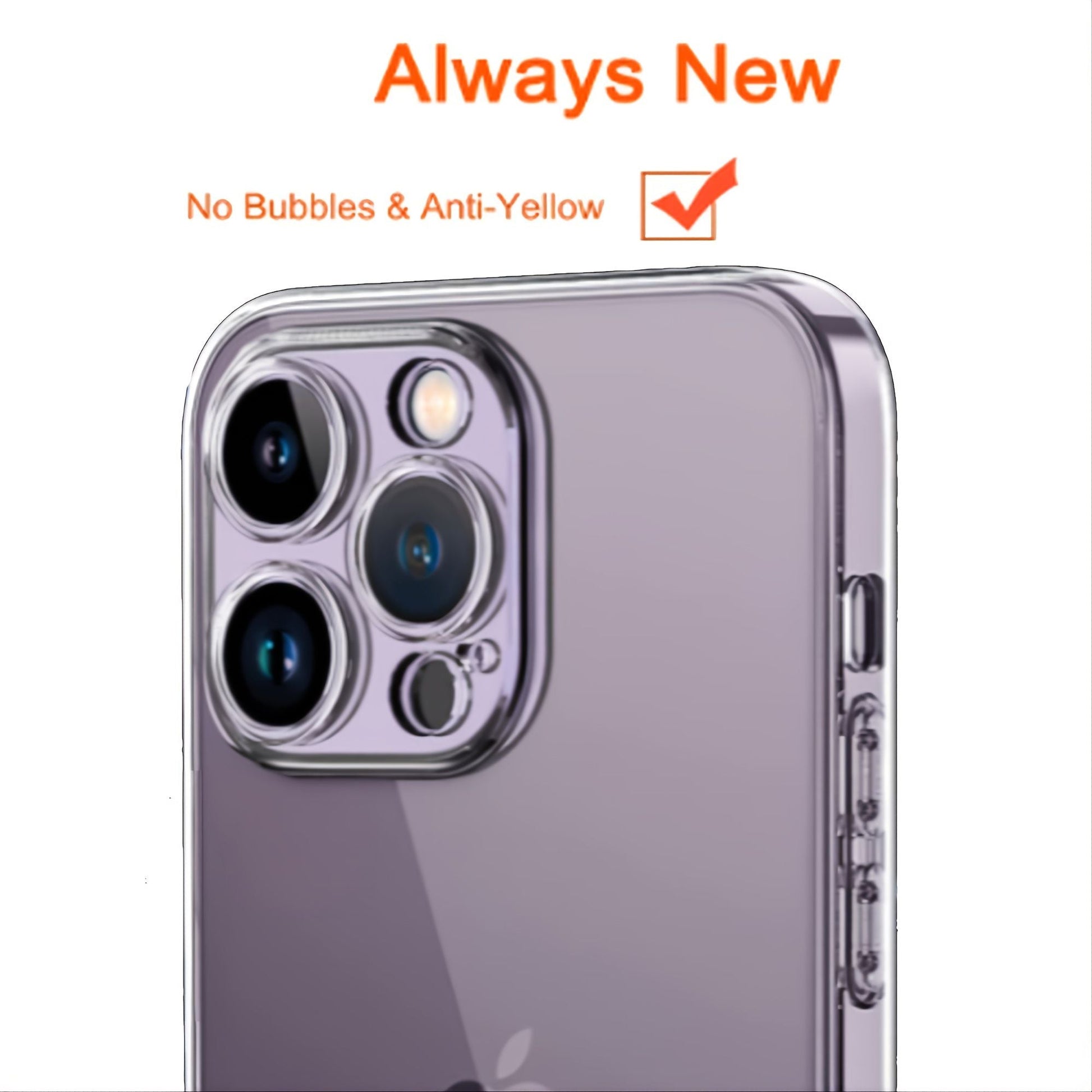 For IPhone14 Pro Max Case; Full Lens Protector [Non - Yellowing] [Military Grade Shockproof] Protective Phone Cases Slim Thin Anti - Fingerprint Cover 6.7 Inch; IPhone 14 Pro Case - 7DAY'S