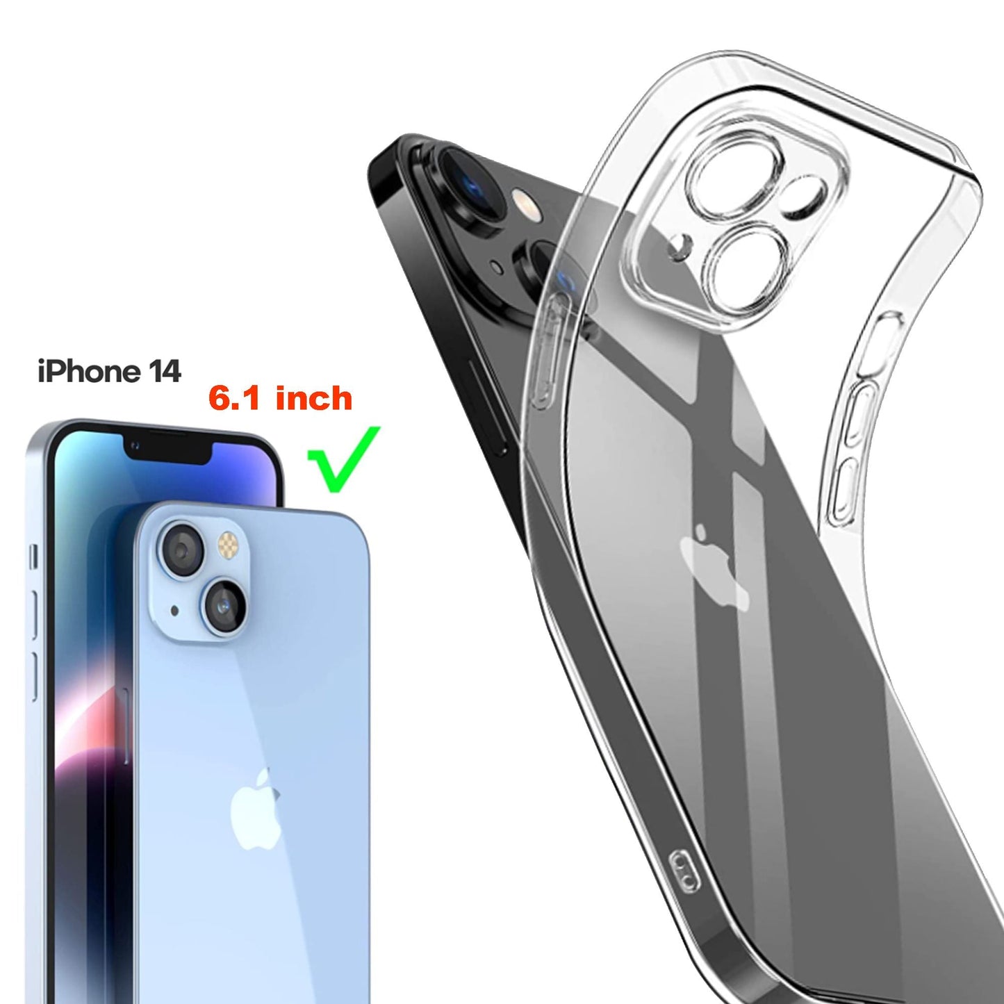 For IPhone14 Pro Max Case; Full Lens Protector [Non - Yellowing] [Military Grade Shockproof] Protective Phone Cases Slim Thin Anti - Fingerprint Cover 6.7 Inch; IPhone 14 Pro Case - 7DAY'S