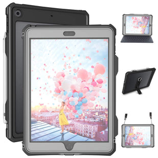 for Waterproof iPad 10.2 Case, Waterproof iPad 9th /8th/7th Generation Case Built-in Screen Protector, Full Body Shockproof Protection Case with Strap for iPad 10.2 inches 2021/2020/2019
