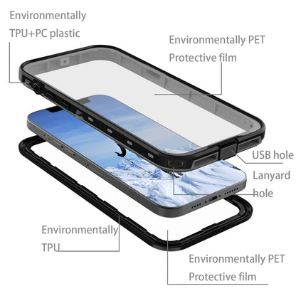 for Waterproof iPhone 11 Pro Max Case - Full Body Bumper Case Waterproof Rugged Protection with Built - in Screen Black - 7DAY'S