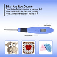 Foxyoo Crochet Hooks Set - 18 Pcs Interchangeable Ergonomic Crochet Hook Kit for Crocheting Beginners and Enthusiasts - 7DAY'S