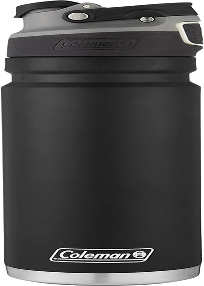 Freeflow Vacuum - Insulated Stainless Steel Water Bottle with Leak - Proof Lid, 24Oz/40Oz Bottle with Button - Operated Lid & Carry Handle, Keeps Drinks Hot or Cold for Hours - 7DAY'S
