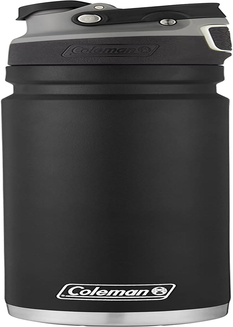 Freeflow Vacuum - Insulated Stainless Steel Water Bottle with Leak - Proof Lid, 24Oz/40Oz Bottle with Button - Operated Lid & Carry Handle, Keeps Drinks Hot or Cold for Hours - 7DAY'S