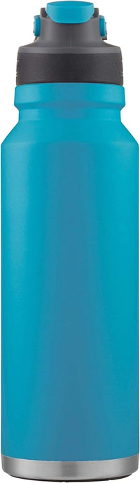 Freeflow Vacuum - Insulated Stainless Steel Water Bottle with Leak - Proof Lid, 24Oz/40Oz Bottle with Button - Operated Lid & Carry Handle, Keeps Drinks Hot or Cold for Hours - 7DAY'S