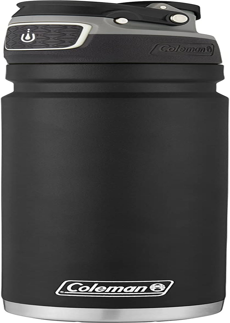 Freeflow Vacuum - Insulated Stainless Steel Water Bottle with Leak - Proof Lid, 24Oz/40Oz Bottle with Button - Operated Lid & Carry Handle, Keeps Drinks Hot or Cold for Hours - 7DAY'S