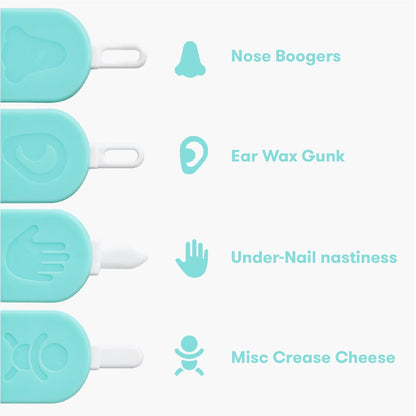 Frida Baby 3 - in - 1 Nose, Nail + Ear Picker by Frida Baby the Makers of NoseFrida the SnotSucker, Safely Clean Baby's Boogers, Ear Wax & More - 7DAY'S