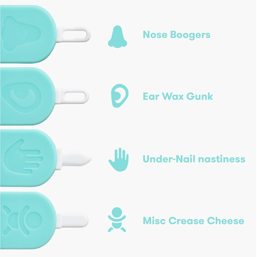 Frida Baby 3 - in - 1 Nose, Nail + Ear Picker by Frida Baby the Makers of NoseFrida the SnotSucker, Safely Clean Baby's Boogers, Ear Wax & More - 7DAY'S