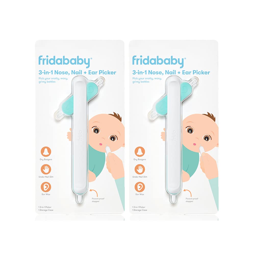 Frida Baby 3 - in - 1 Nose, Nail + Ear Picker by Frida Baby the Makers of NoseFrida the SnotSucker, Safely Clean Baby's Boogers, Ear Wax & More - 7DAY'S
