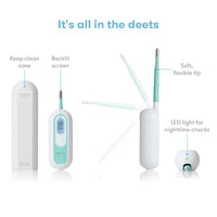 Frida Baby 3 - in - 1 Rectal, Underarm & Oral Thermometer for Kids, Digital Baby Thermometer for Infants, Toddlers, & Kids - 7DAY'S