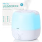 Frida Baby 3 - in - 1 XL Top Fill Humidifier for Bedroom, Allergy Relief, 6L Tank Cool Mist Humidifier for Large Rooms + Diffuser, Nightlight, Auto Shut - Off, Quiet, Carry Handle, Essential Oil Diffuser - 7DAY'S