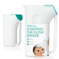 Frida Baby Control The Flow Bath Rinse Cup, Tear Free Rinser to Wash Hair and Body with Easy Grip Handle and Removable Rain Shower, Made in USA - 7DAY'S