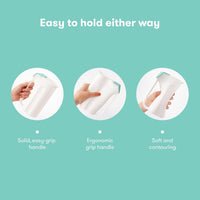 Frida Baby Control The Flow Bath Rinse Cup, Tear Free Rinser to Wash Hair and Body with Easy Grip Handle and Removable Rain Shower, Made in USA - 7DAY'S