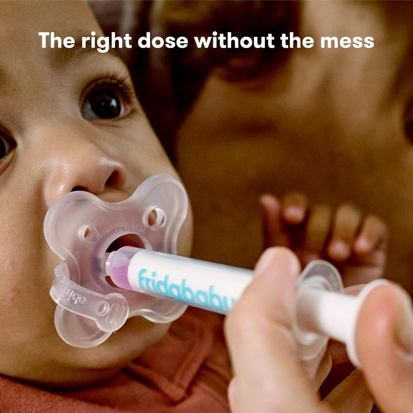 Frida Baby Medicine Pacifier Syringe, Accu - Dose Paci, Medi Frida Dispenser for Mess & Fuss Free Use, Made in USA - 7DAY'S