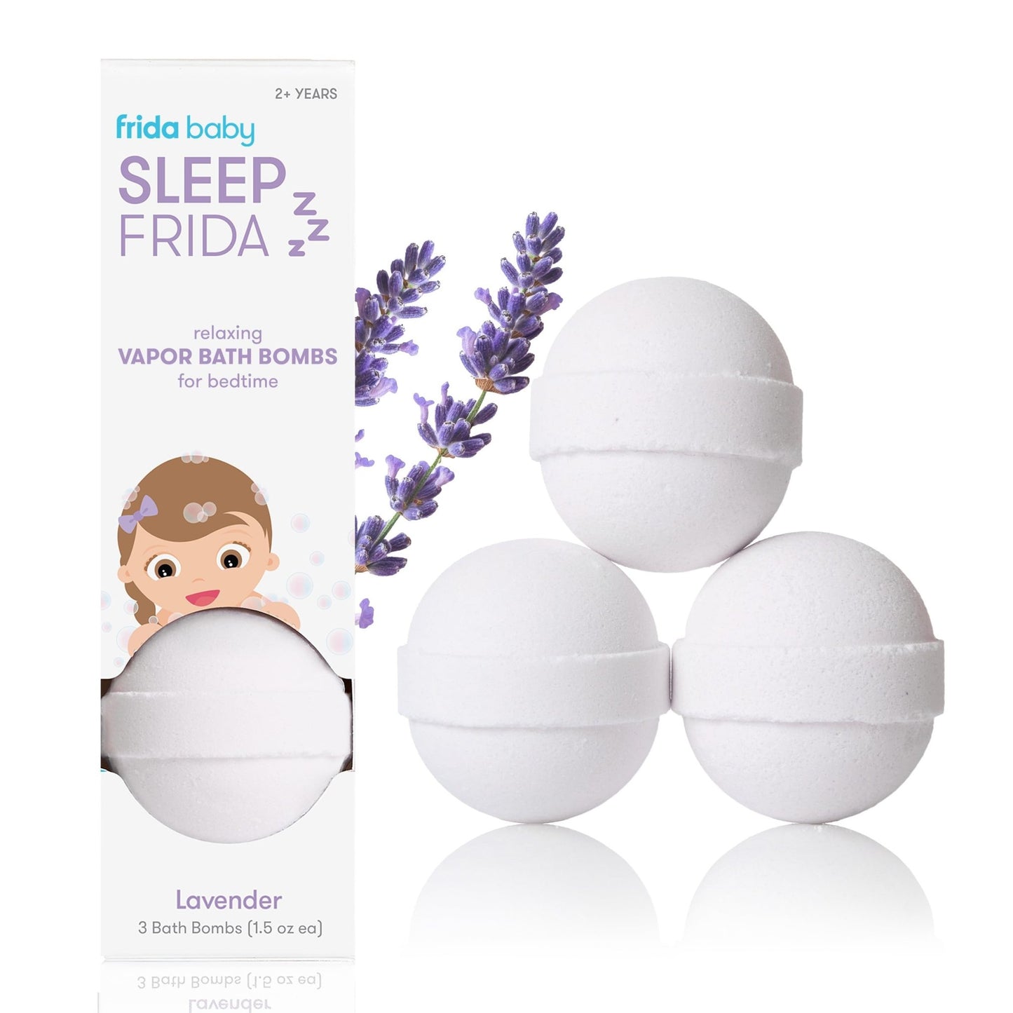 Frida Baby Natural Vapor Bath Bombs for Toddlers & Kids, Eucalyptus Essential Oil Bath Bombs for Aromatherapy, 10 Count - 7DAY'S