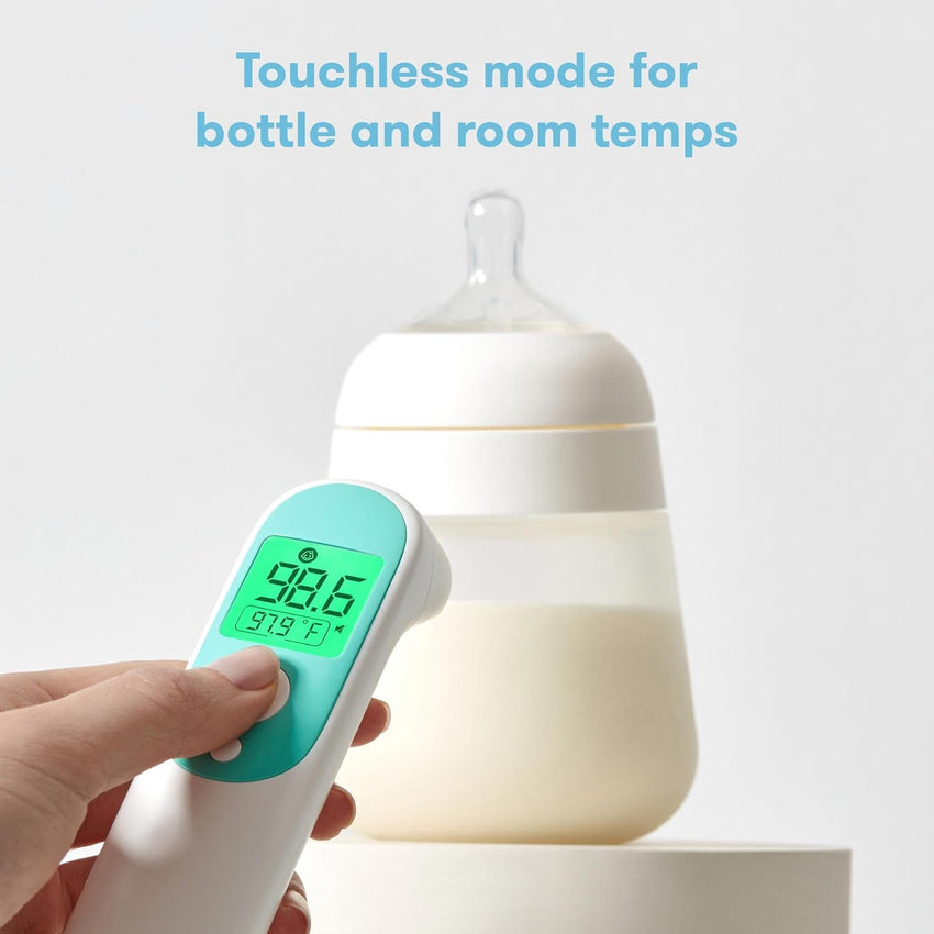 Frida Baby Thermometer, 3 - in - 1 Infrared Thermometer for Ear, Forehead & Touchless, Fever Thermometer for Baby, Infants, Toddlers, Kids & Adults - 7DAY'S