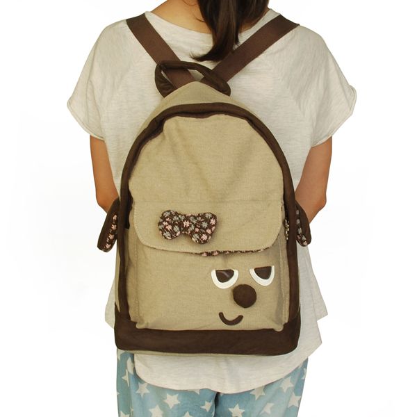 [Funny Life] Fabric Art School Backpack Outdoor Daypack - 7DAY'S