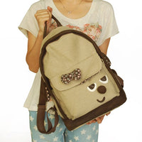 [Funny Life] Fabric Art School Backpack Outdoor Daypack - 7DAY'S