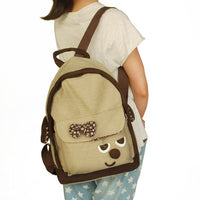 [Funny Life] Fabric Art School Backpack Outdoor Daypack - 7DAY'S