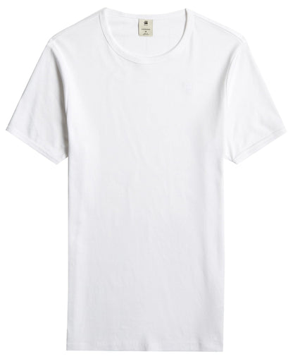 G - STAR RAW Men's Base Layer Crew Neck Short Sleeve T-Shirt 2 - Pack - 7DAY'S
