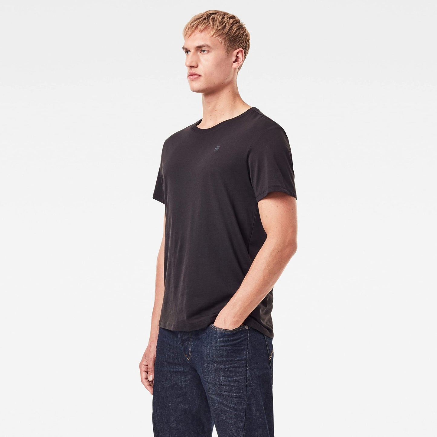 G - STAR RAW Men's Base Layer Crew Neck Short Sleeve T-Shirt 2 - Pack - 7DAY'S
