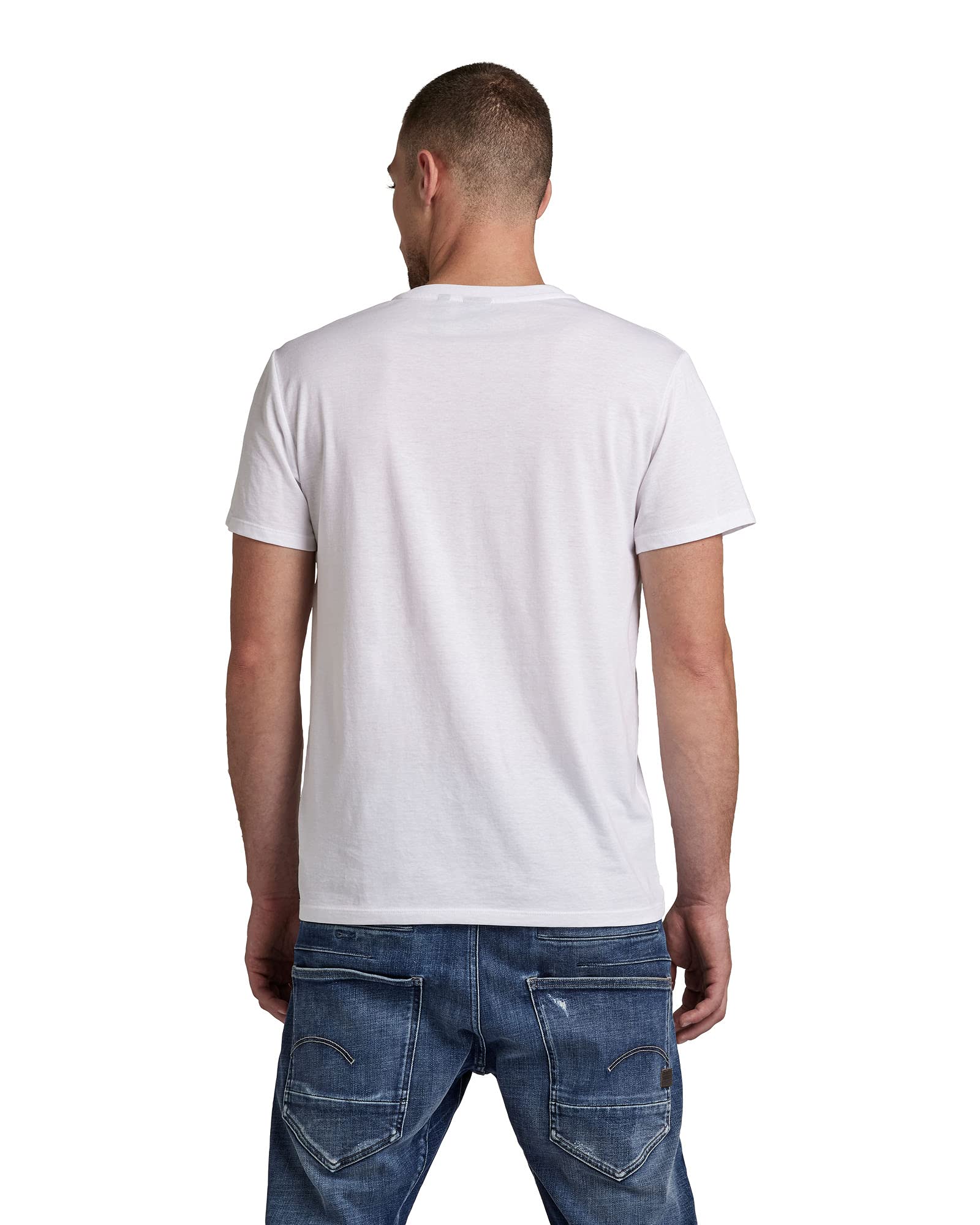 G - STAR RAW Men's Base Layer Crew Neck Short Sleeve T-Shirt 2 - Pack - 7DAY'S