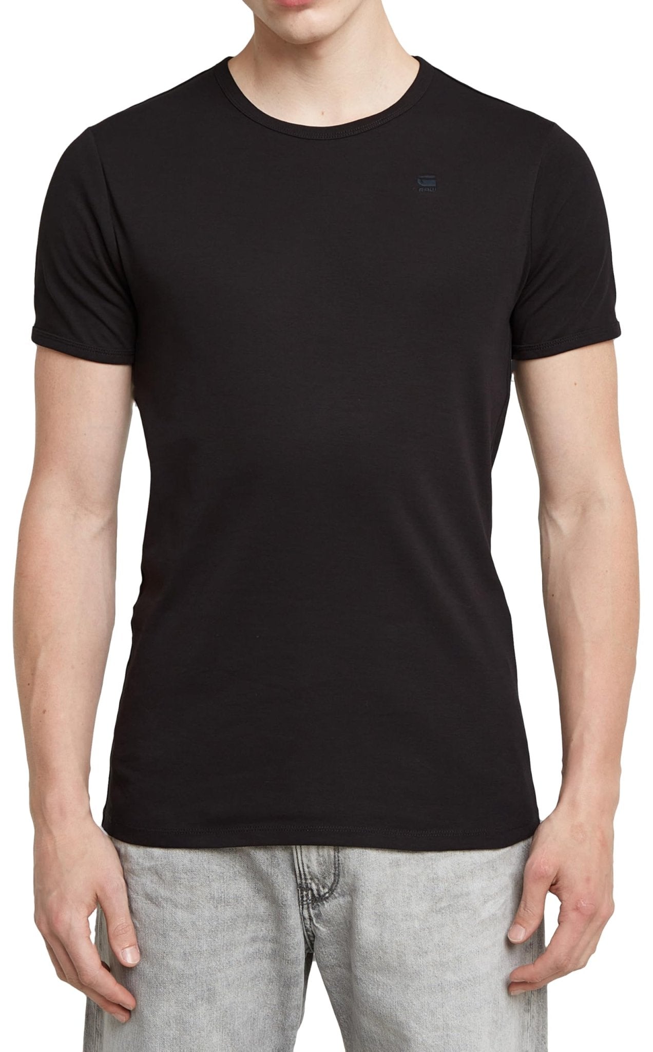 G - STAR RAW Men's Base Layer Crew Neck Short Sleeve T-Shirt 2 - Pack - 7DAY'S