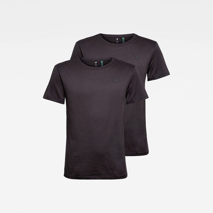 G - STAR RAW Men's Base Layer Crew Neck Short Sleeve T-Shirt 2 - Pack - 7DAY'S