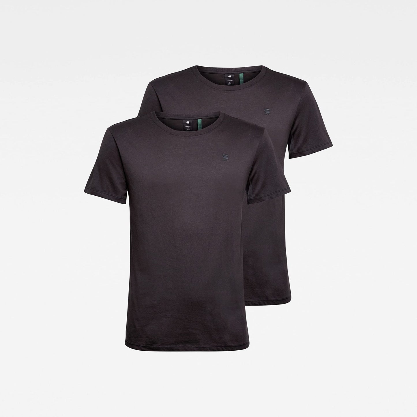 G - STAR RAW Men's Base Layer Crew Neck Short Sleeve T-Shirt 2 - Pack - 7DAY'S